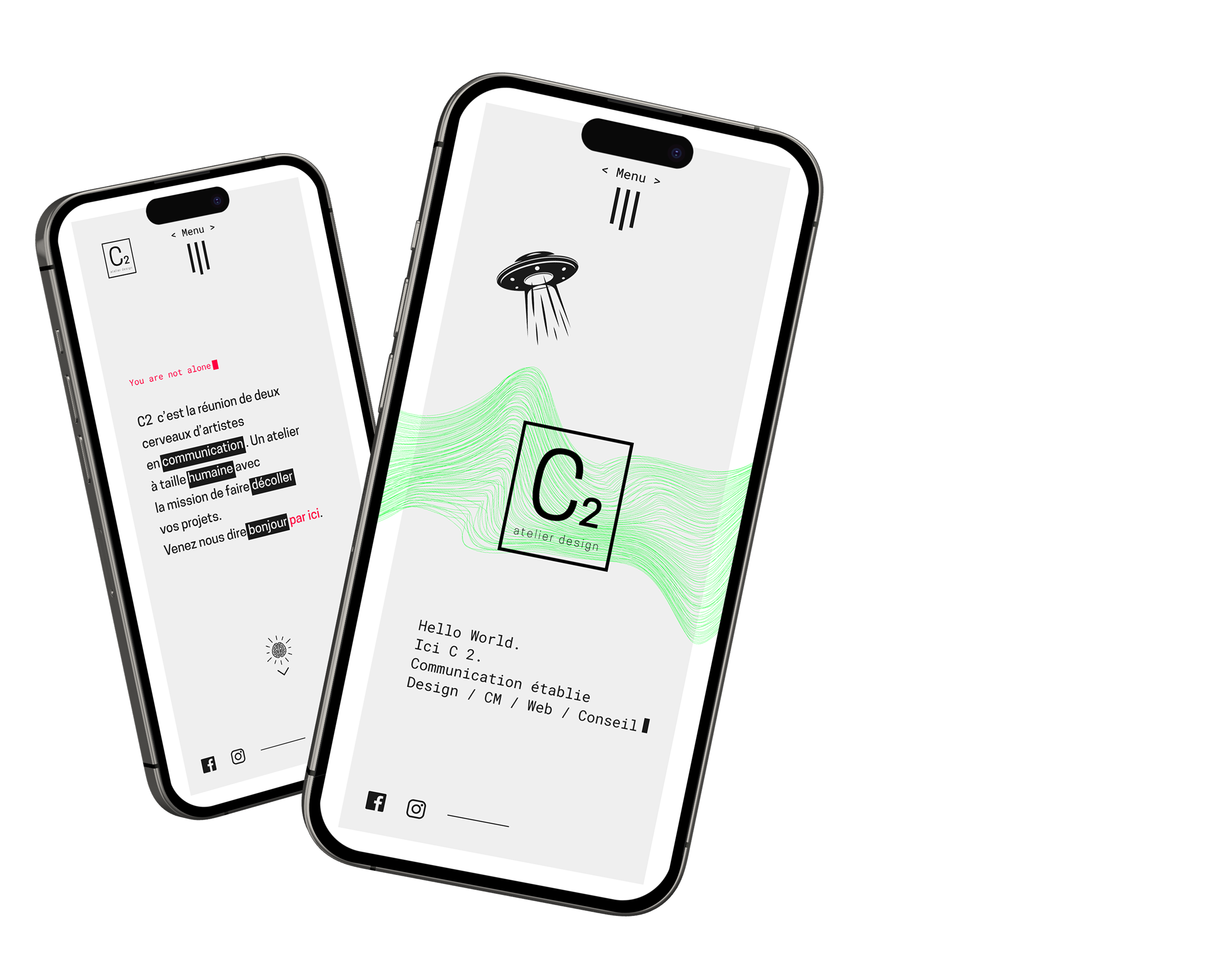 mockup of the C2 Atelier Design interface