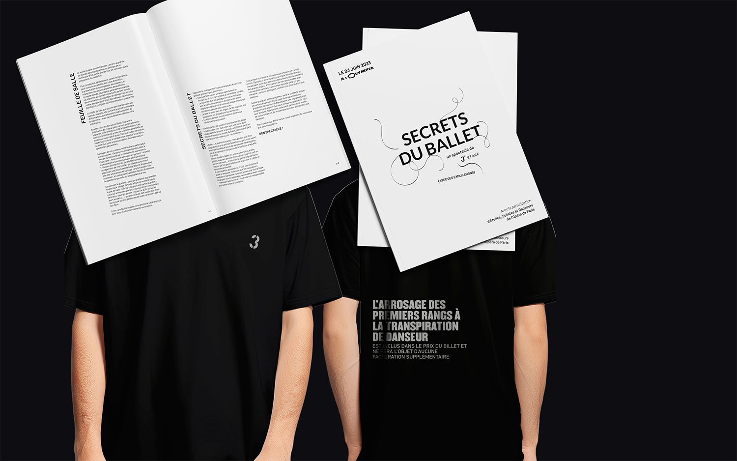 image of design merch and program document